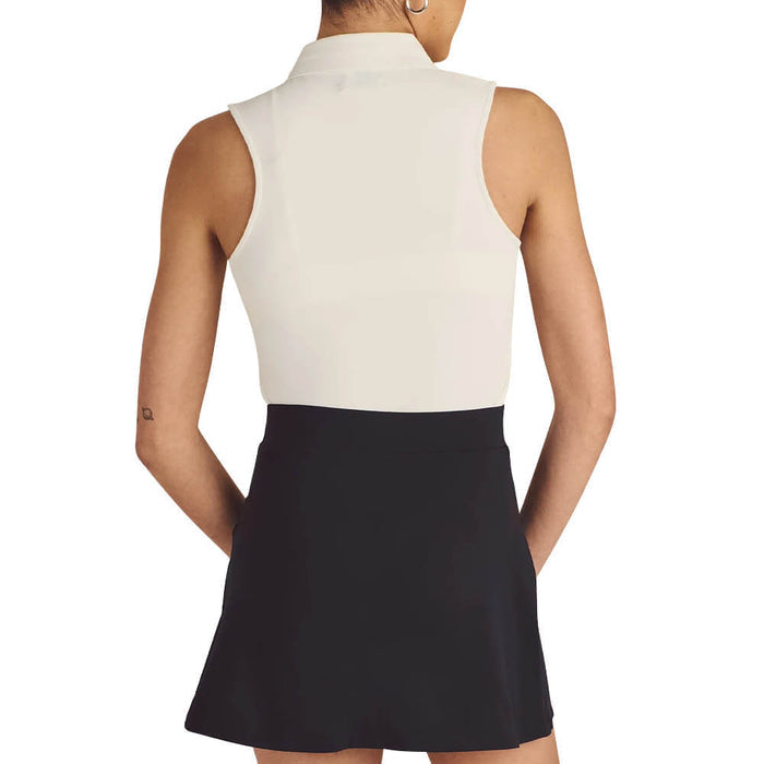 Malbon Claudia Sleeveless Golf Polo White/White - 26 Women