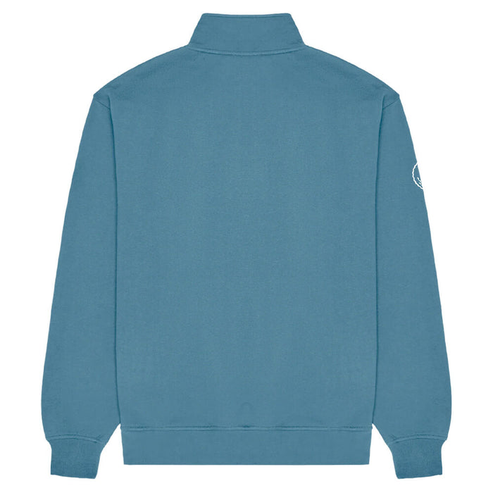 Malbon Collegiate Golf Sweatshirt Aegean Blue - SU26 Men