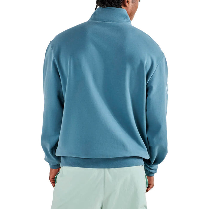 Malbon Collegiate Golf Sweatshirt Aegean Blue - SU26 Men