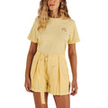 Malbon Cosette Blossom Golf T-Shirt Lemon Meringue - FA26 Women