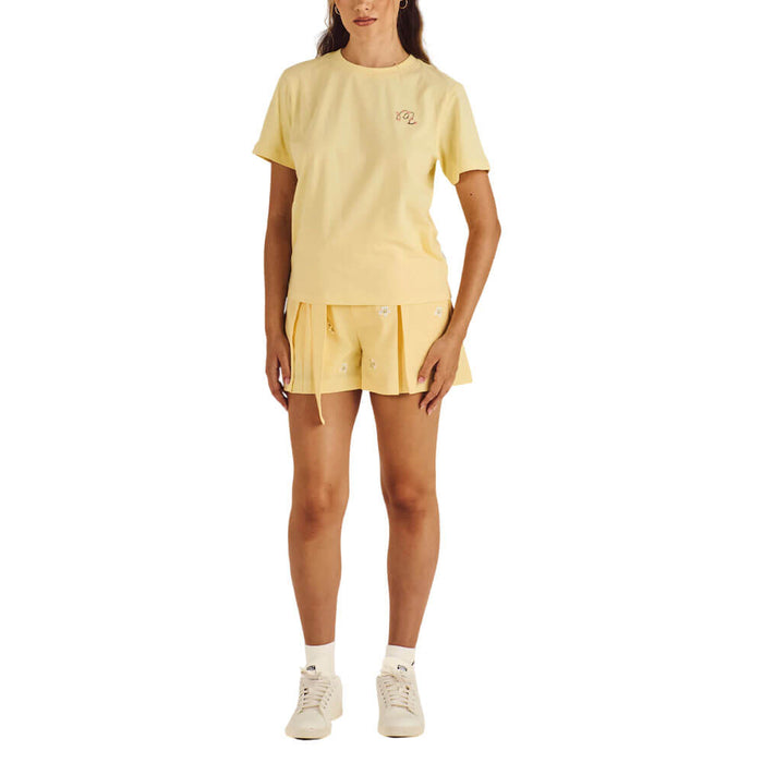Malbon Cosette Blossom Golf T-Shirt Lemon Meringue - FA26 Women