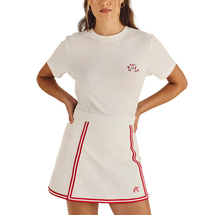 Malbon Cosette Blossom Golf T-Shirt Vanilla - FA26 Women