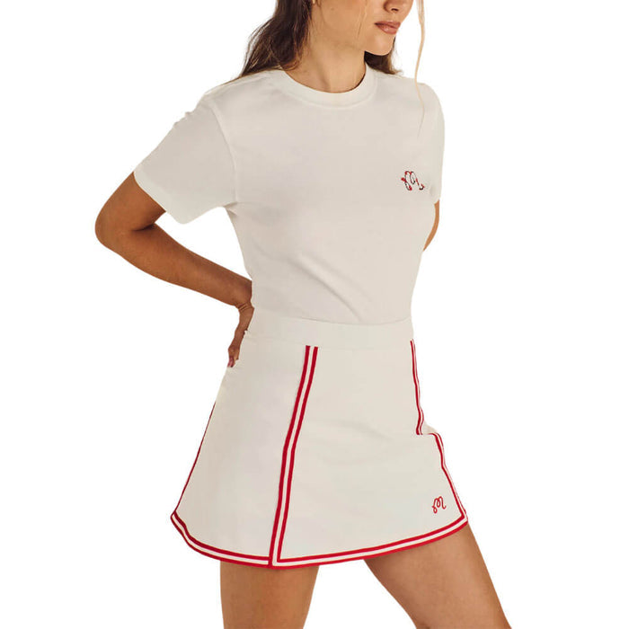 Malbon Cosette Blossom Golf T-Shirt Vanilla - FA26 Women