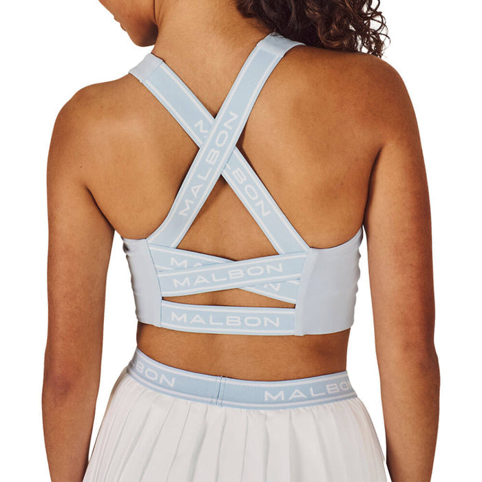 Malbon Crossback Golf Bra Top Subdued Blue - SU26 Women