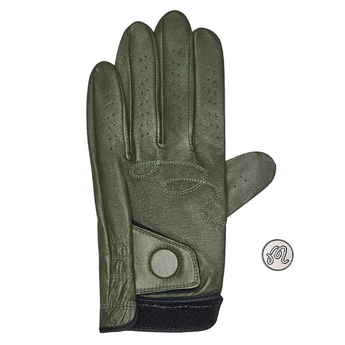 Malbon Division Golf Glove Military Green - FA26 Men