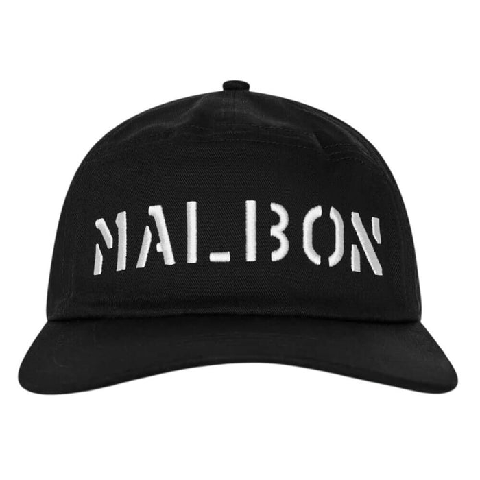 Malbon Division Snapback Golf Cap Black - FA26 Men