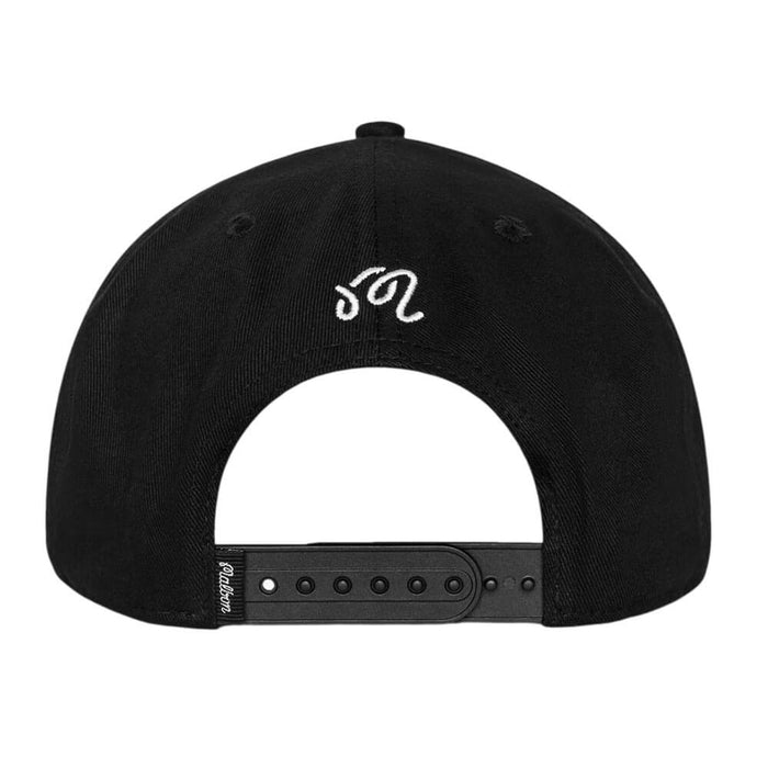 Malbon Division Snapback Golf Cap Black - FA26 Men