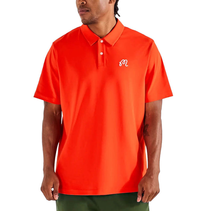 Malbon Fairway Golf Polo Grenadine Red - SU26 Men