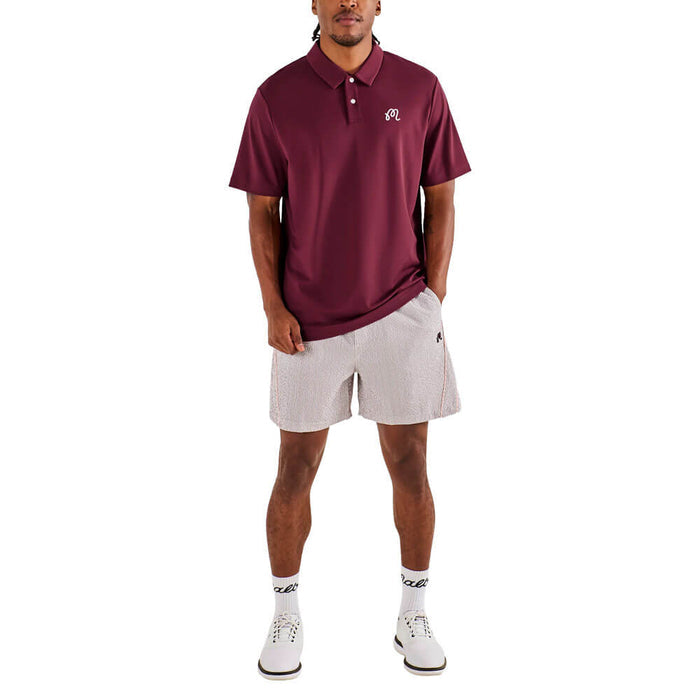 Malbon Fairway Golf Polo Raspberry Truffle - SU26 Men