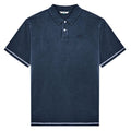 Malbon Fairway Overdyed Golf Polo Blueberry - FA26 Men