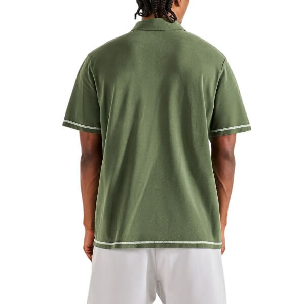 Malbon Fairway Overdyed Golf Polo Rifle Green - FA26 Men