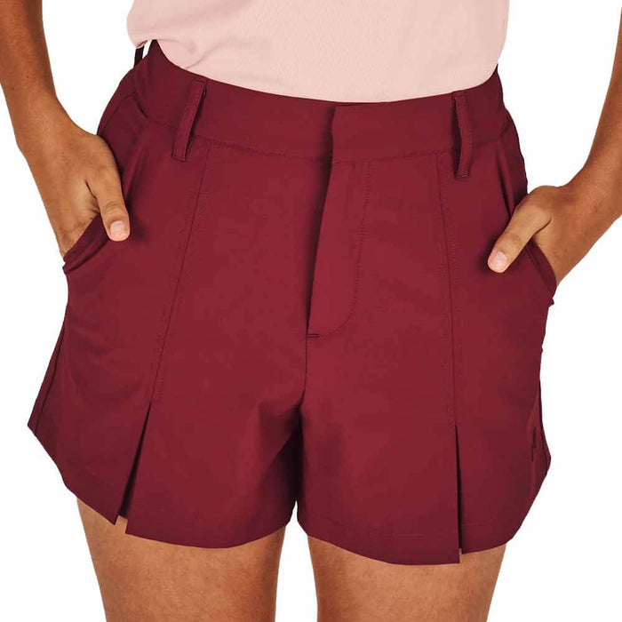 Malbon Florencia Golf Short Raspberry Truffle - SU26 Women