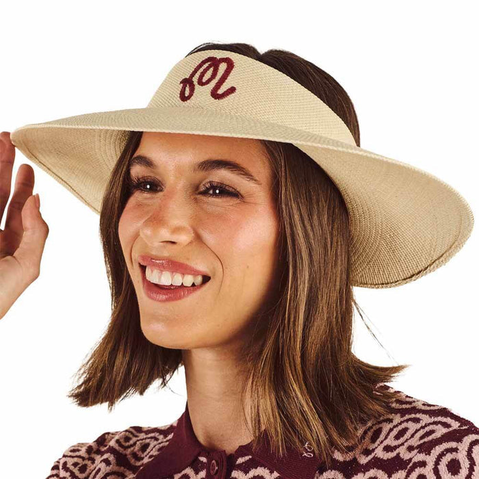 Malbon Hortensia Golf Visor Straw - SU26 Women
