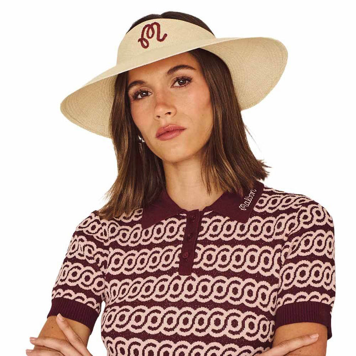 Malbon Hortensia Golf Visor Straw - SU26 Women