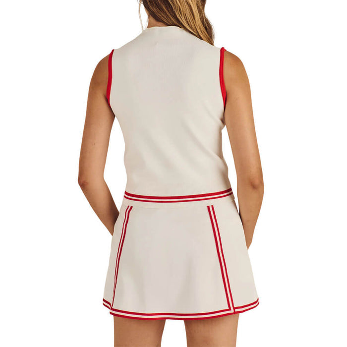 Malbon Kara Golf Mockneck Vanilla - FA26 Women