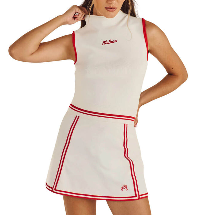 Malbon Kara Golf Mockneck Vanilla - FA26 Women