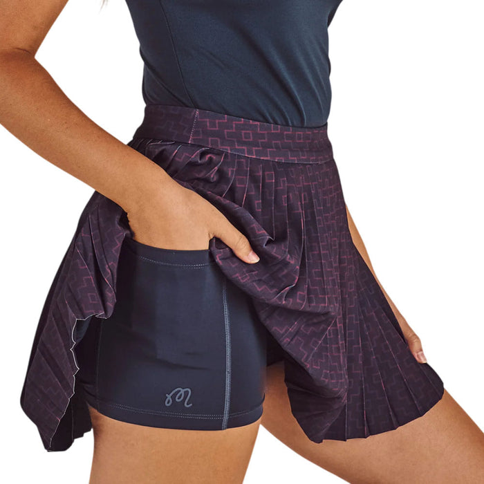 Malbon Kate Sashiko Golf Skirt Blueberry - FA26 Women