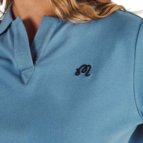 Malbon Kin Golf Polo Blue Shadow - FA26 Women