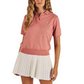 Malbon Kin Golf Polo Old Rose - FA26 Women