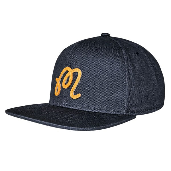 Malbon M Script Snapback Golf Cap Blueberry - FA26 Men