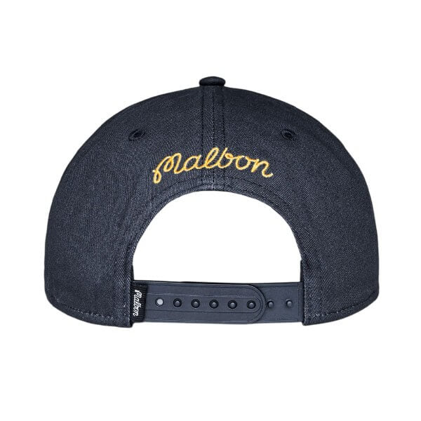 Malbon M Script Snapback Golf Cap Blueberry - FA26 Men