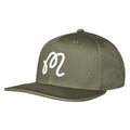 Malbon M Script Snapback Golf Cap Military Green - FA26 Men