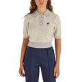 Malbon Mikayla Sashiko Golf Polo Ivory - FA26 Women