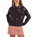Malbon Naomi Blossom Longsleeve Golf Polo Smokey Black - FA26 Women