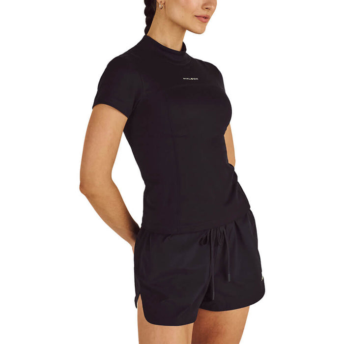 Malbon Orelia Golf T-Shirt Black - SP26 Women
