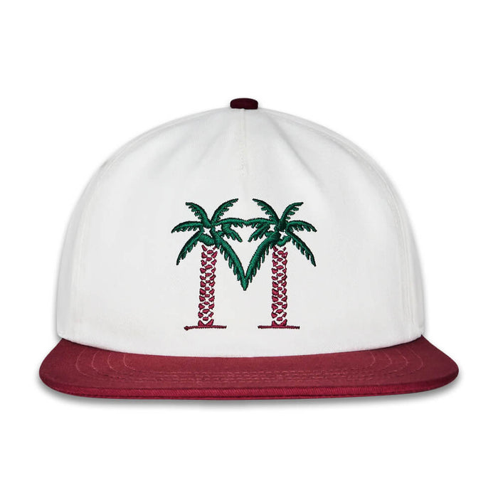 Malbon Palma Drive Snapback Golf Cap Whisper White - SU26 Men