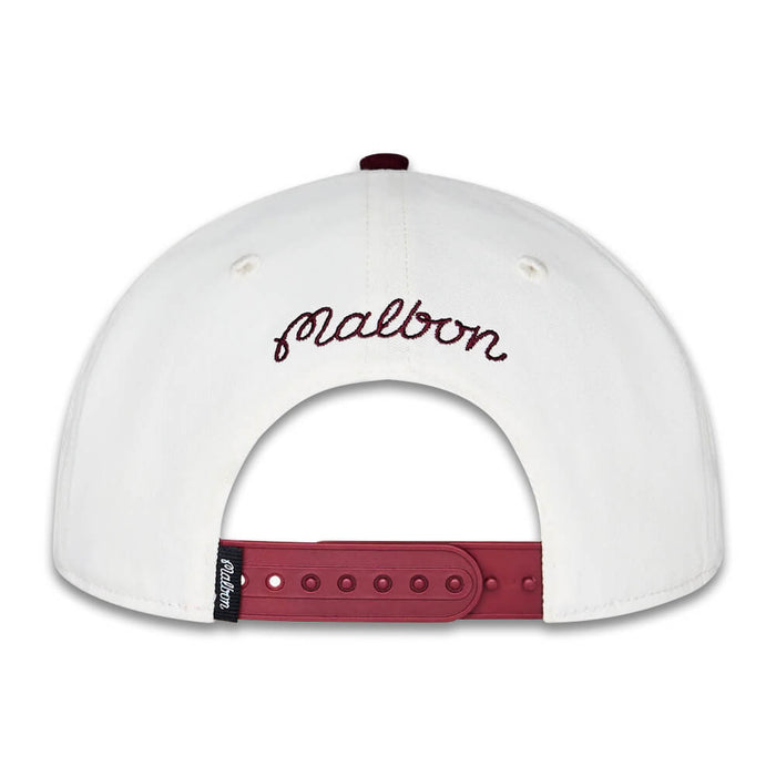 Malbon Palma Drive Snapback Golf Cap Whisper White - SU26 Men