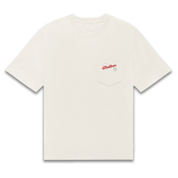 Malbon Vista Demand Golf T-Shirt Ivory - FA26 Men