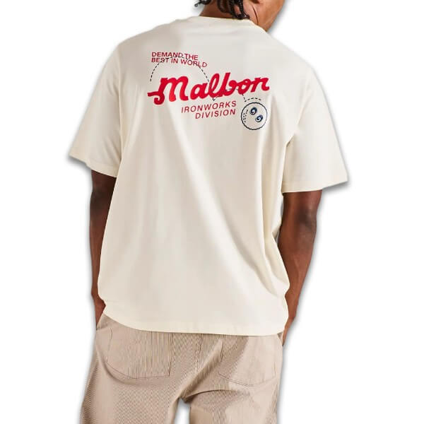 Malbon Vista Demand Golf T-Shirt Ivory - FA26 Men