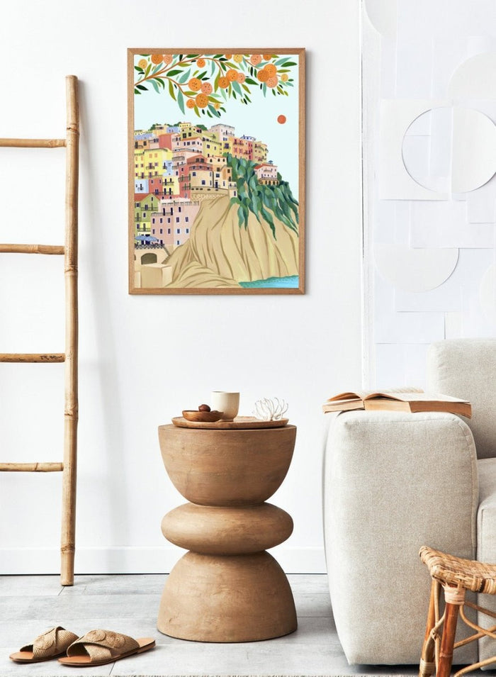 Manarola Cinque Terre Italy Coastal Art Print_Sugar & Canvas_Sugar & Canvas