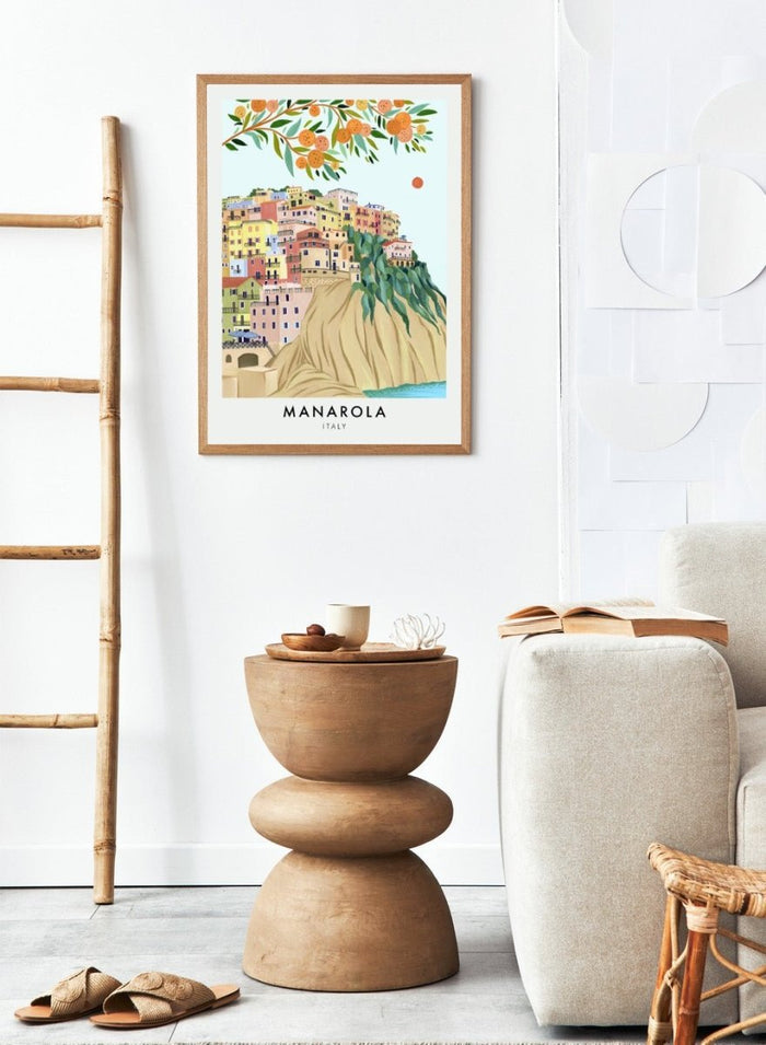 Manarola Cinque Terre Italy Coastal Art Print_Sugar & Canvas_Sugar & Canvas