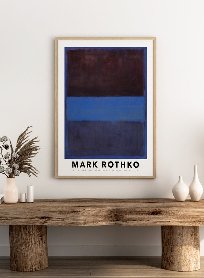 Mark Rothko No. 61 Rust and Blue 1953 Art Print