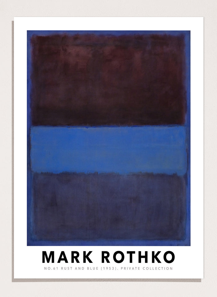 Mark Rothko No. 61 Rust and Blue 1953 Art Print