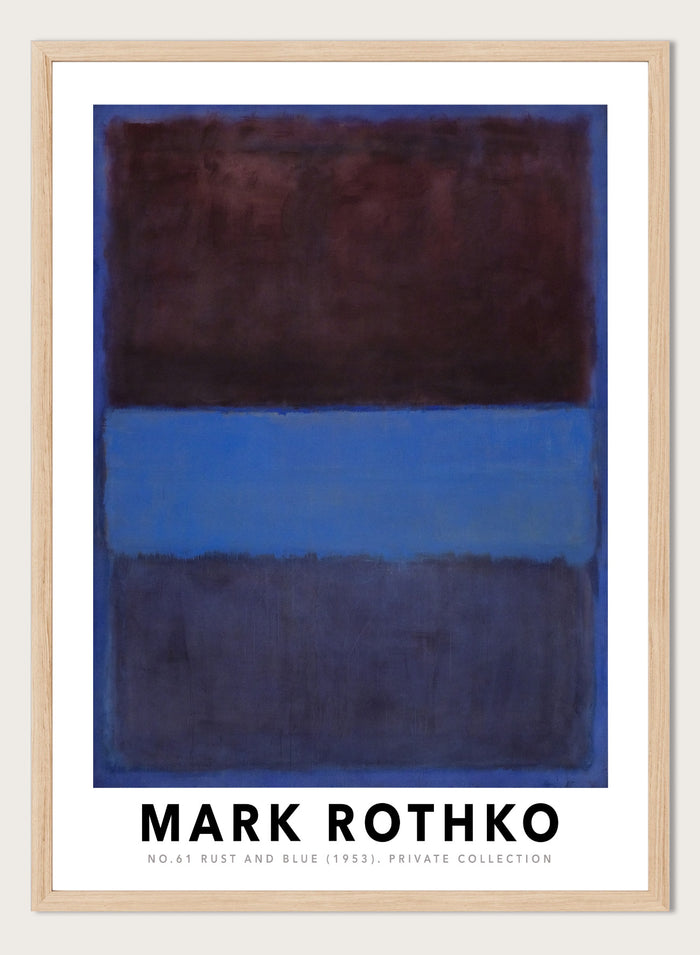 Mark Rothko No. 61 Rust and Blue 1953 Art Print