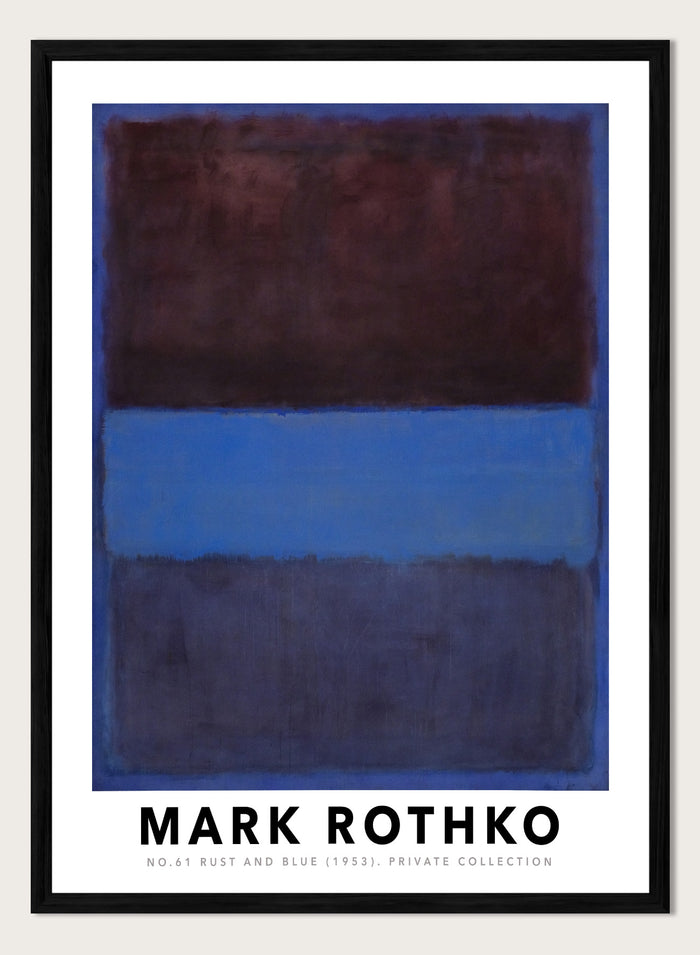 Mark Rothko No. 61 Rust and Blue 1953 Art Print