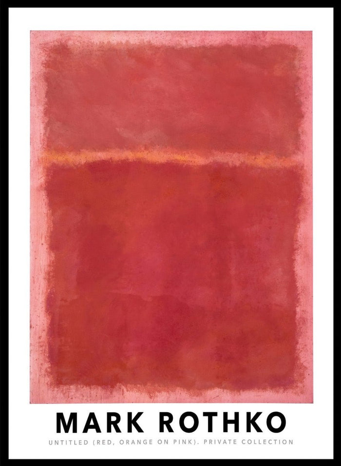 Mark Rothko Untitled (Red, Orange on Pink) 1968 Art Print_Sugar & Canvas_Mark Rothko