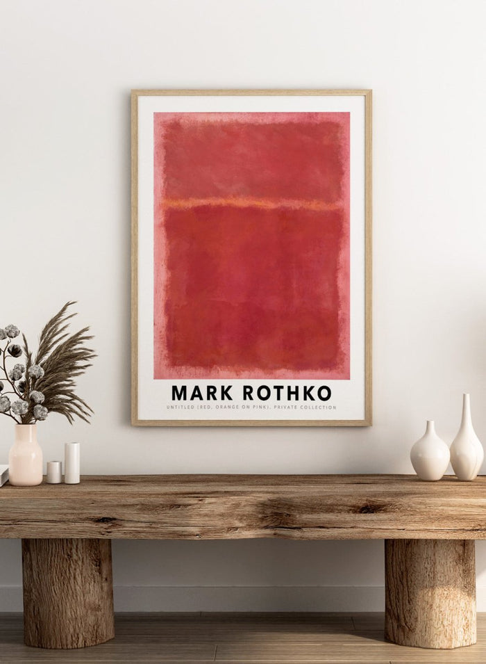 Mark Rothko Untitled (Red, Orange on Pink) 1968 Art Print_Sugar & Canvas_Mark Rothko