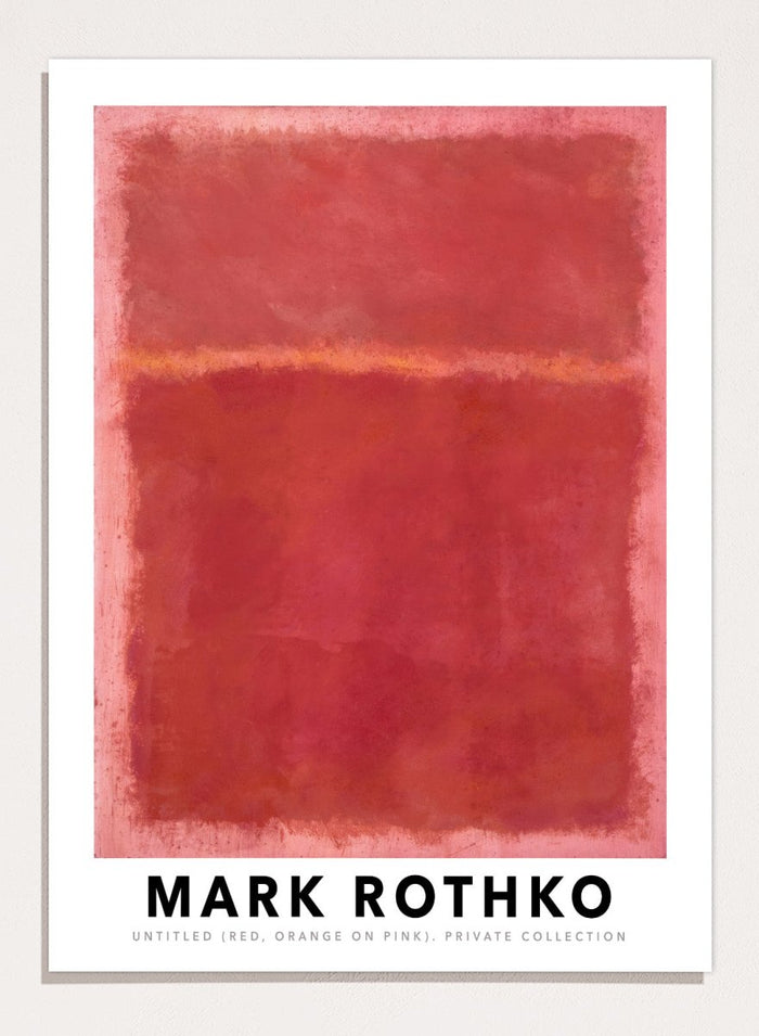 Mark Rothko Untitled (Red, Orange on Pink) 1968 Art Print_Sugar & Canvas_Mark Rothko