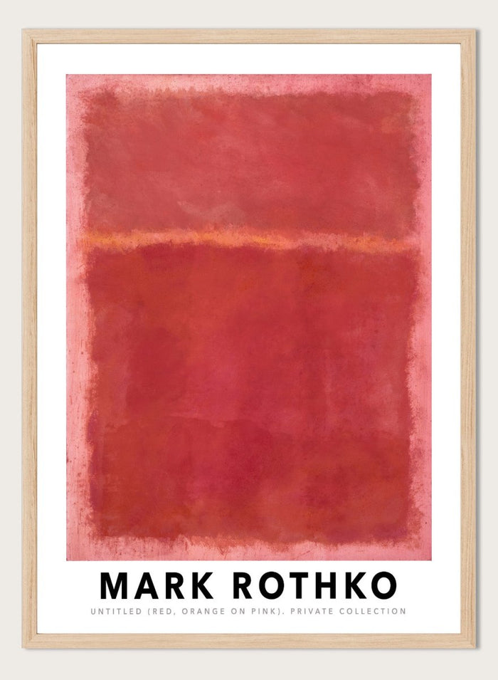 Mark Rothko Untitled (Red, Orange on Pink) 1968 Art Print_Sugar & Canvas_Mark Rothko