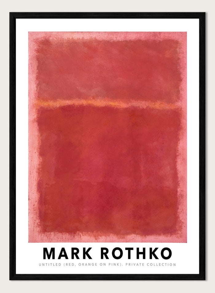 Mark Rothko Untitled (Red, Orange on Pink) 1968 Art Print_Sugar & Canvas_Mark Rothko