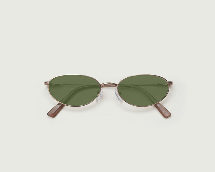 Gecko Adaptive::Marshall Anti-Radiation Glasses Oval gold  metal top