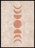 Mid - Century Moon Cycle Art Print_Sugar & Canvas