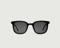 Ink::Miles Sunglasses square black recycled polyester front