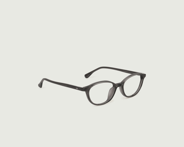 Ant::Millhouse Eyeglasses round Black acetate front diagonal