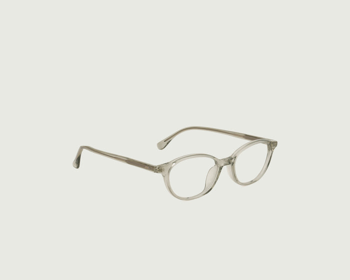 Mist::Millhouse Eyeglasses round Gray acetate front diagonal