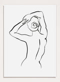 Minimalist Body Figure Line Art Print AB24